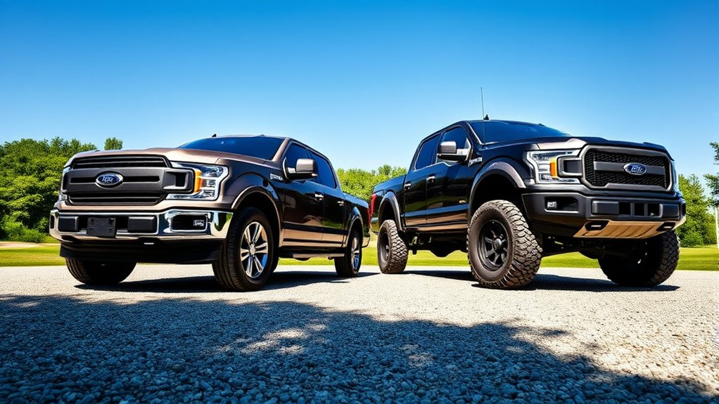 4wd sits slightly taller than 2wd