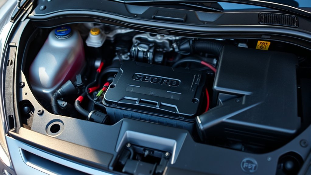 battery under hood driver side