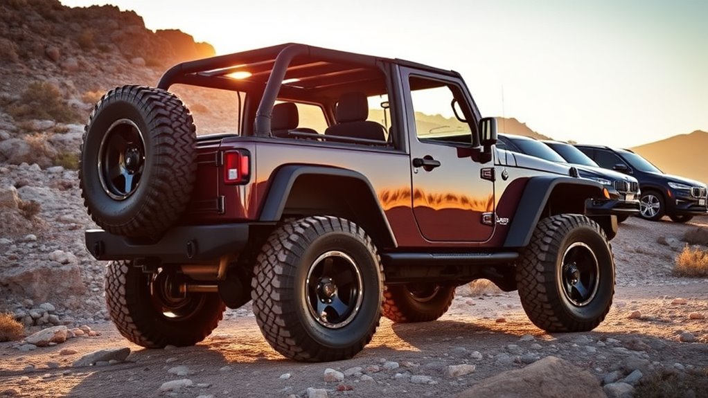 body on frame off road focused wrangler