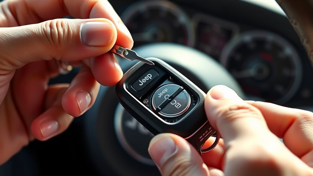 check jeep key fob battery specs