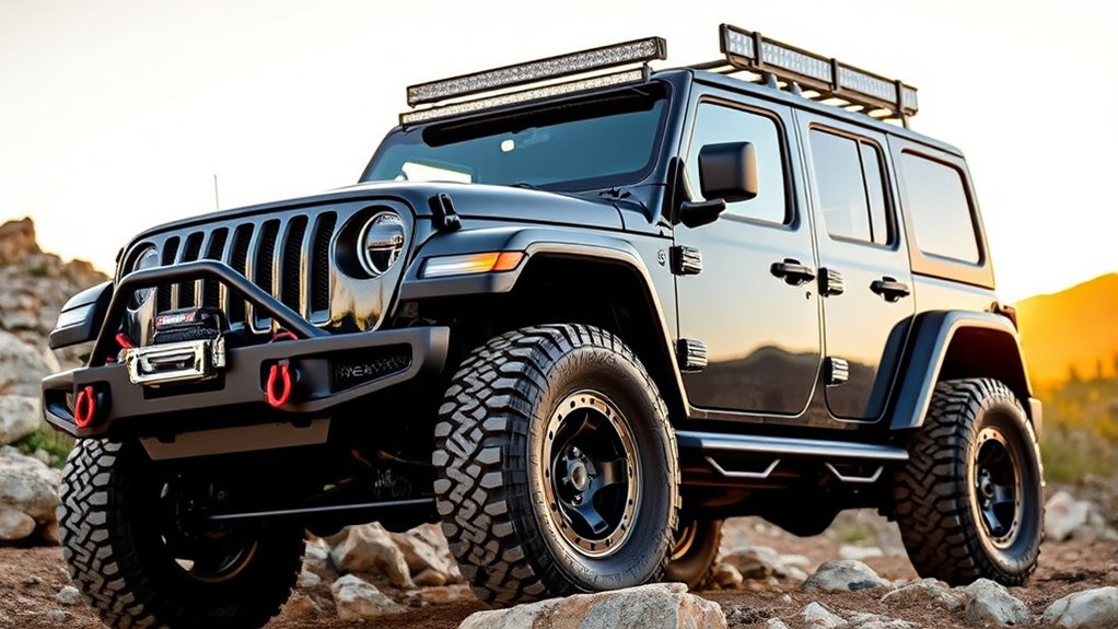 exterior protection for wrangler guards rails covers shields