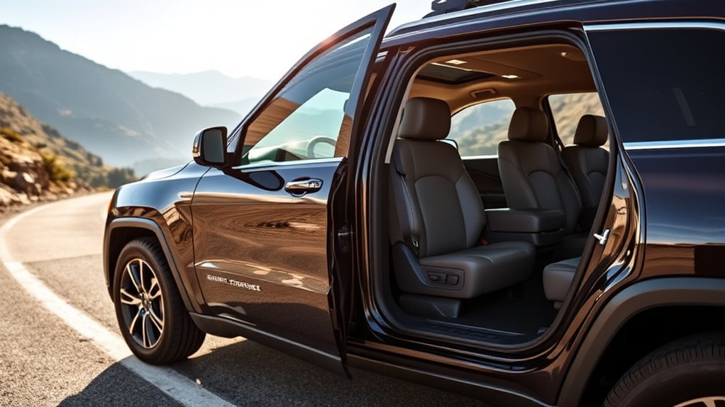 five passenger seating 2 front 3 rear