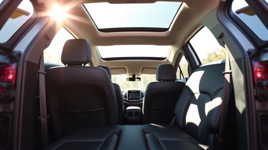 five seater spacious jeep cabin