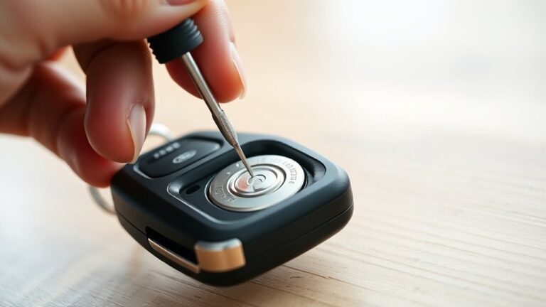 ford key fob battery replacement steps