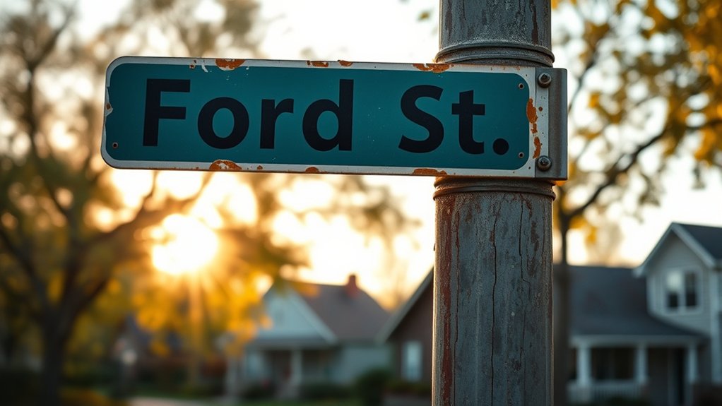 ford street name crossing abbreviation