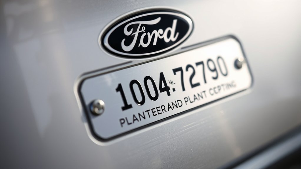 ford vin year and plant decoding