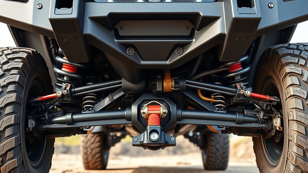 front axle center lift points