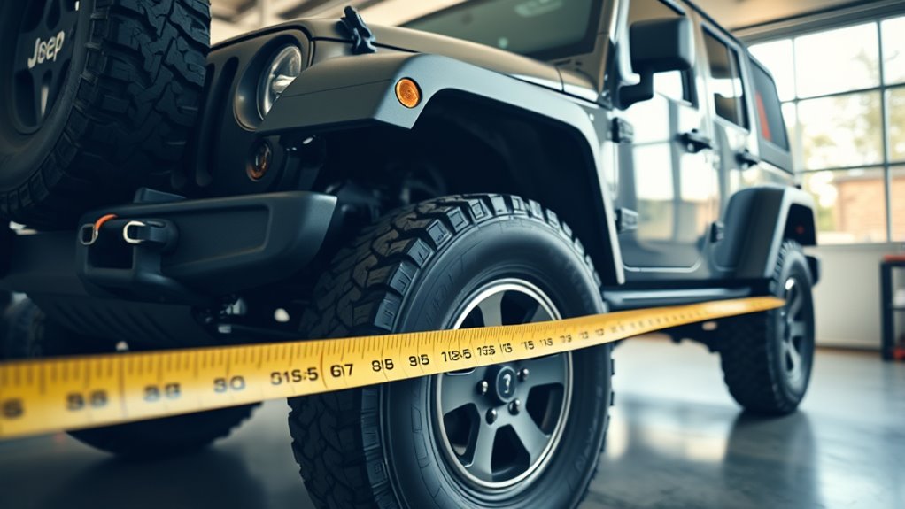 garage and clearance measurements for wrangler practicality
