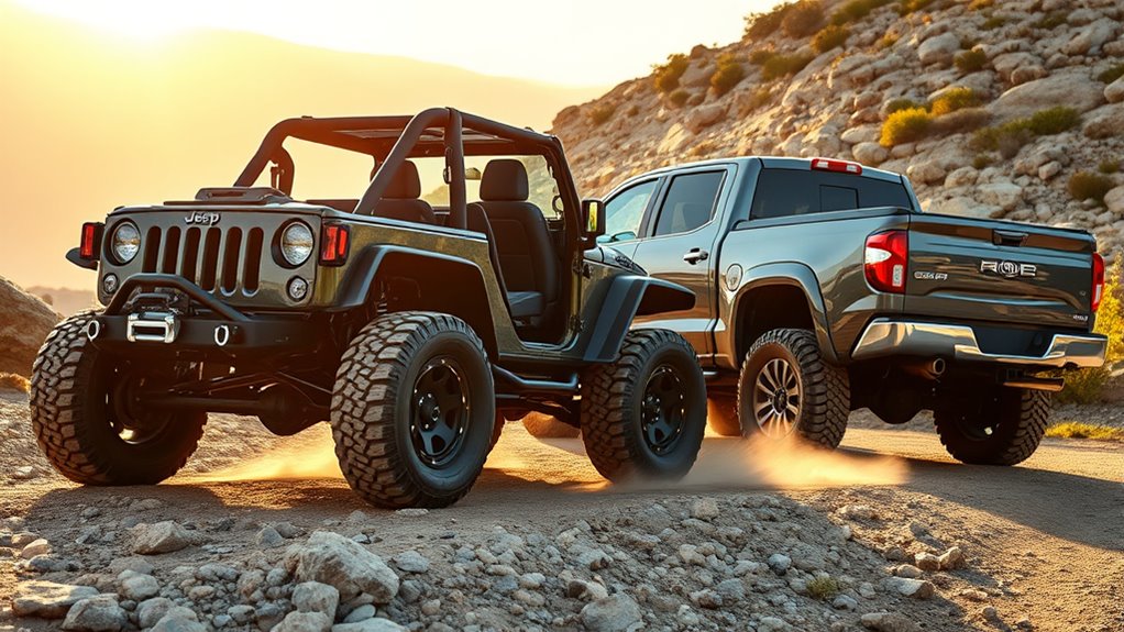 jeep agile compact pickup larger versatile cargo