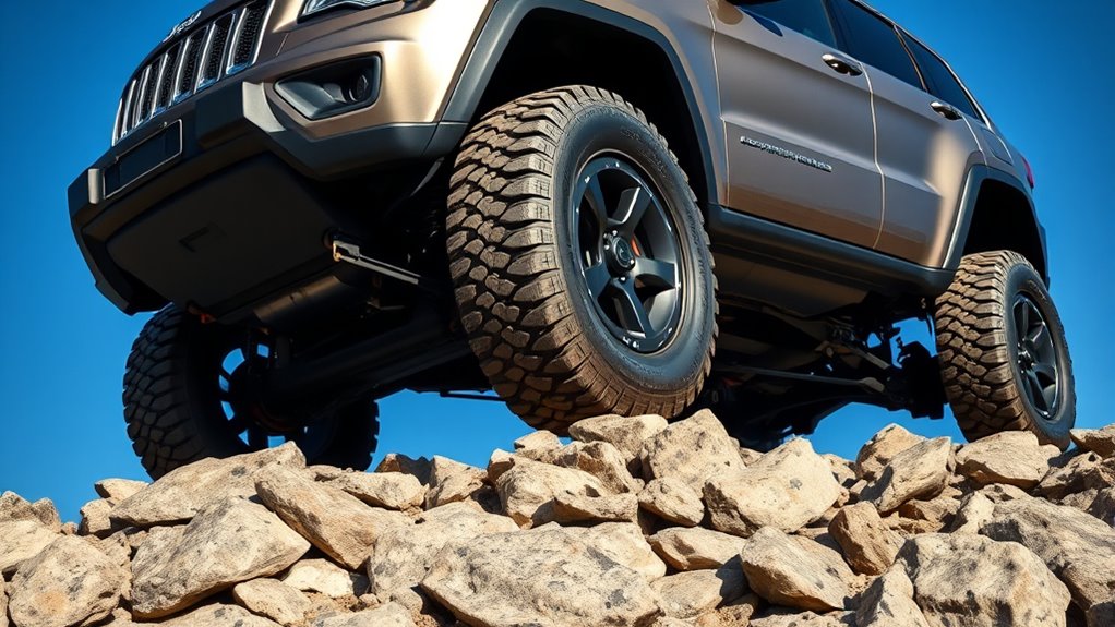 jeep grand cherokee ground clearance varies