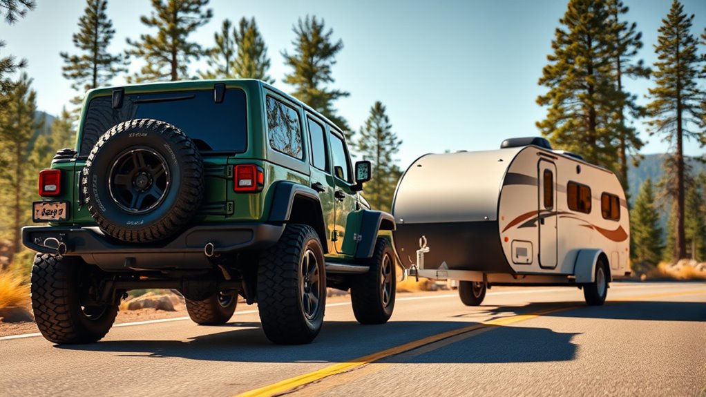jeep wrangler towing ranges vary