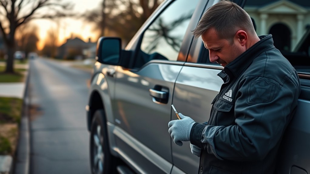 locksmith or roadside assistance recommended