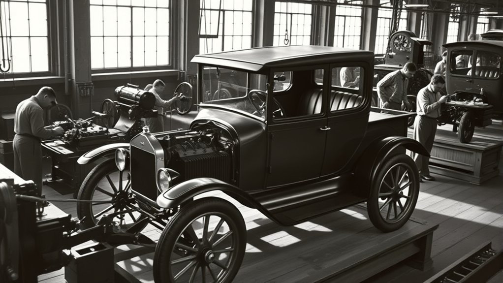 mass production of standardized automobiles