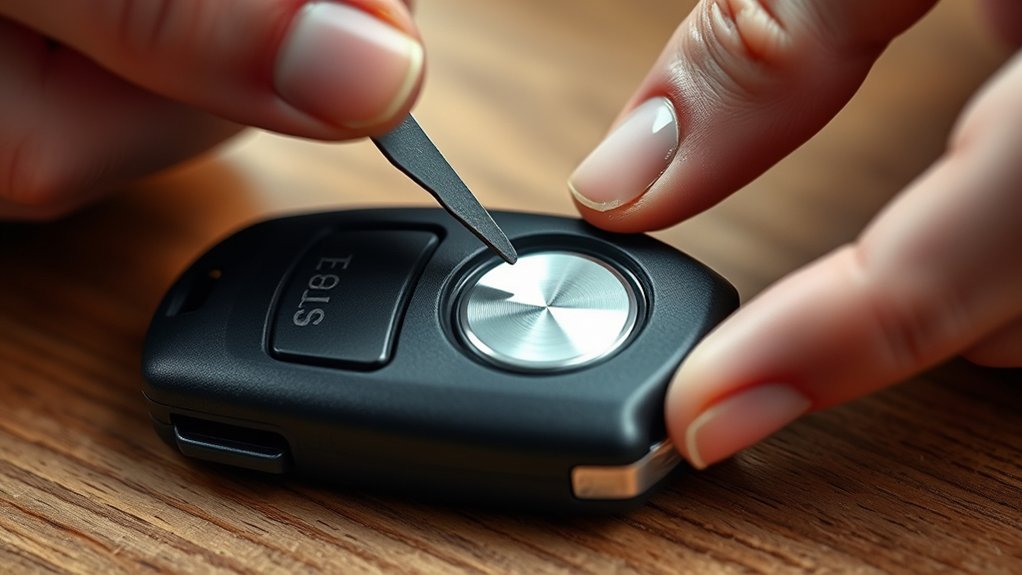 open ford key fob seam carefully