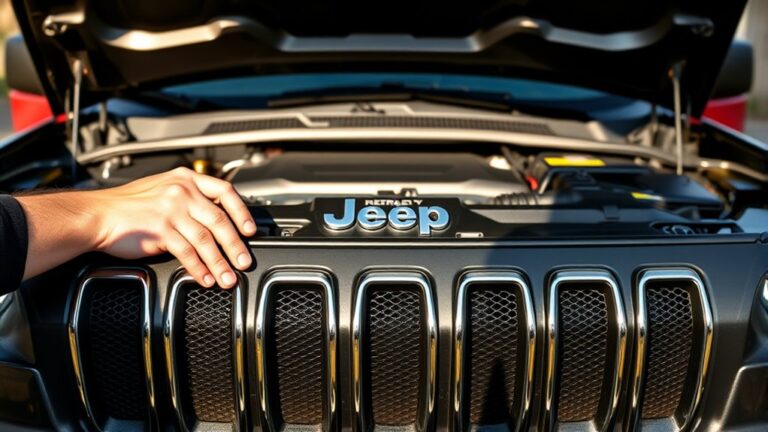 opening a jeep cherokee hood mechanism