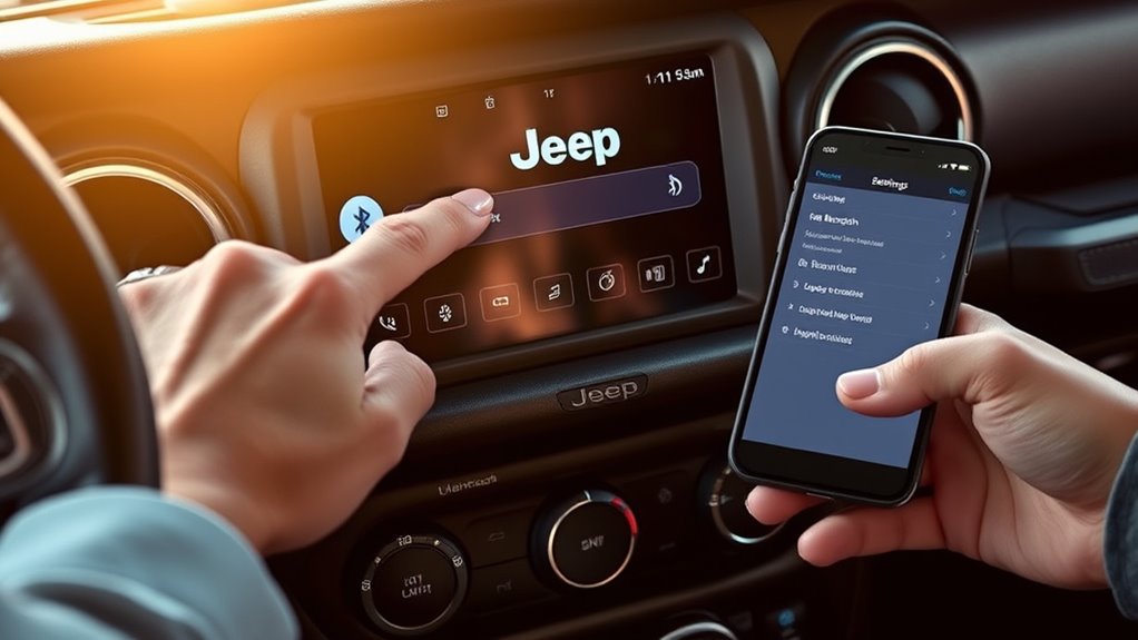 pair phone in uconnect with ble pairing