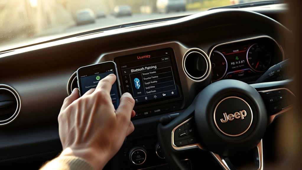 pair phone via jeep uconnect pairing