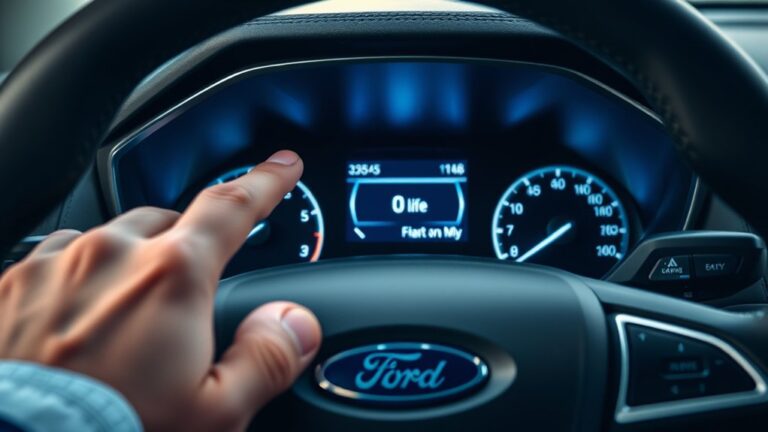 reset oil life on 2017 ford escape