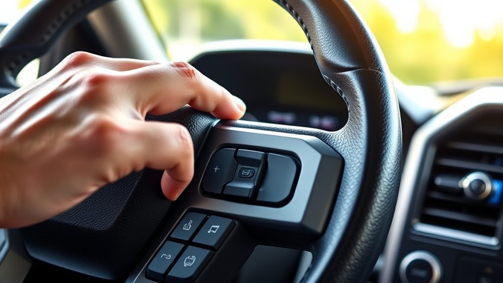 reset sync via steering wheel controls