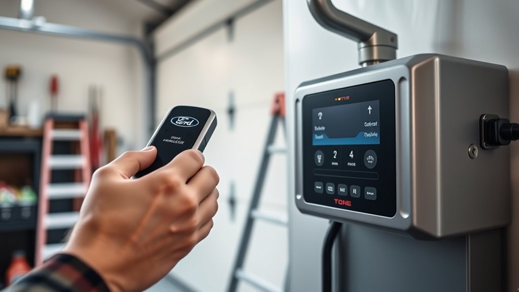 rolling code garage door pairing procedure