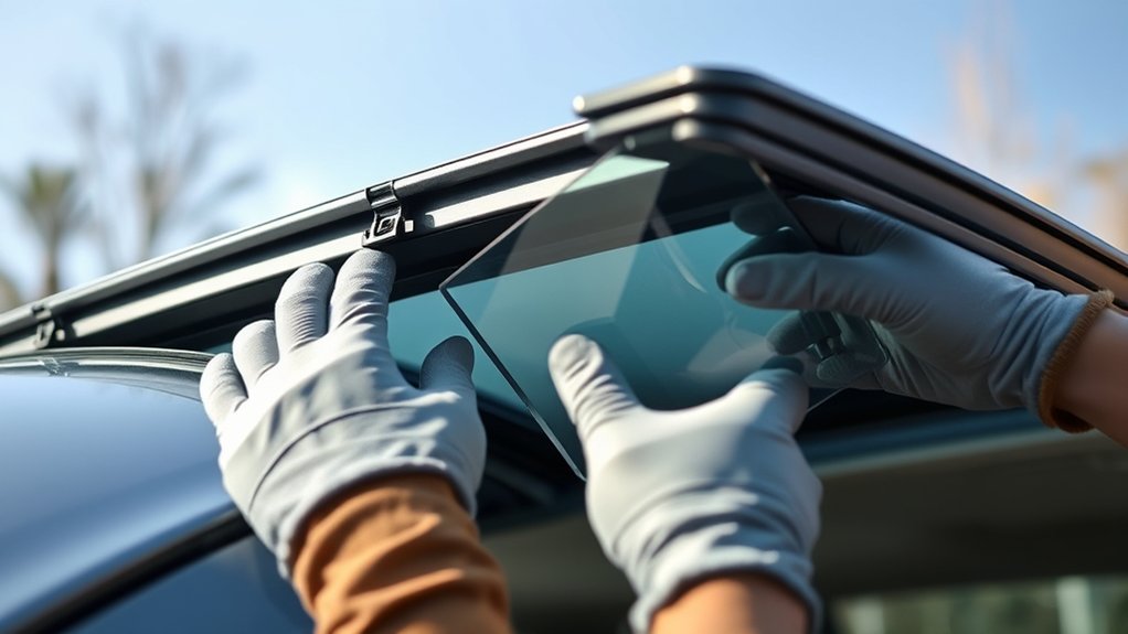 sunroof rails glass alignment fix
