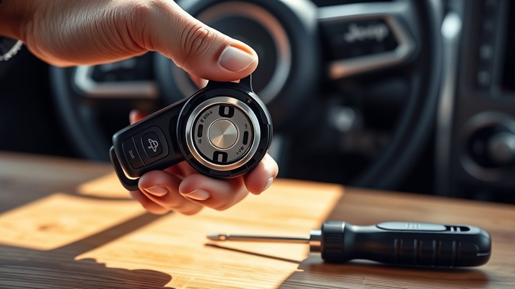 test jeep key fob functionality