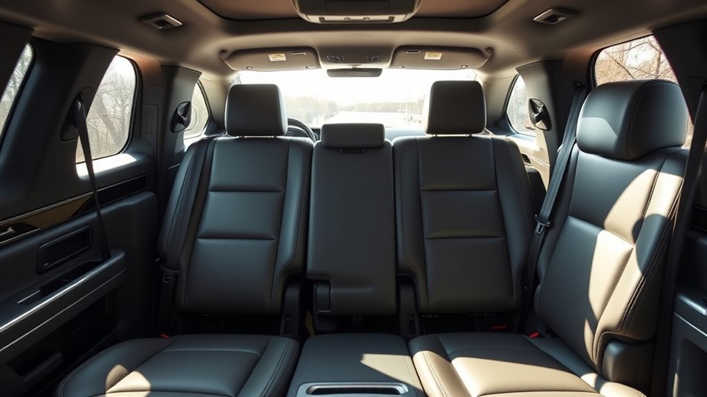 three row explorer seats access cargo
