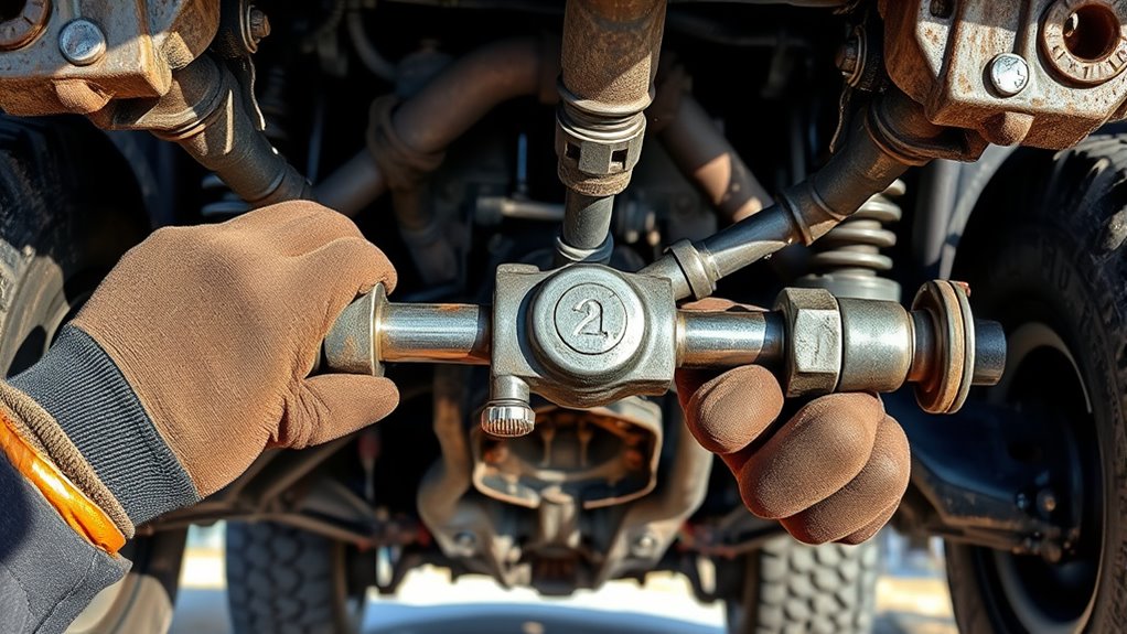 track bar and ball joints inspection